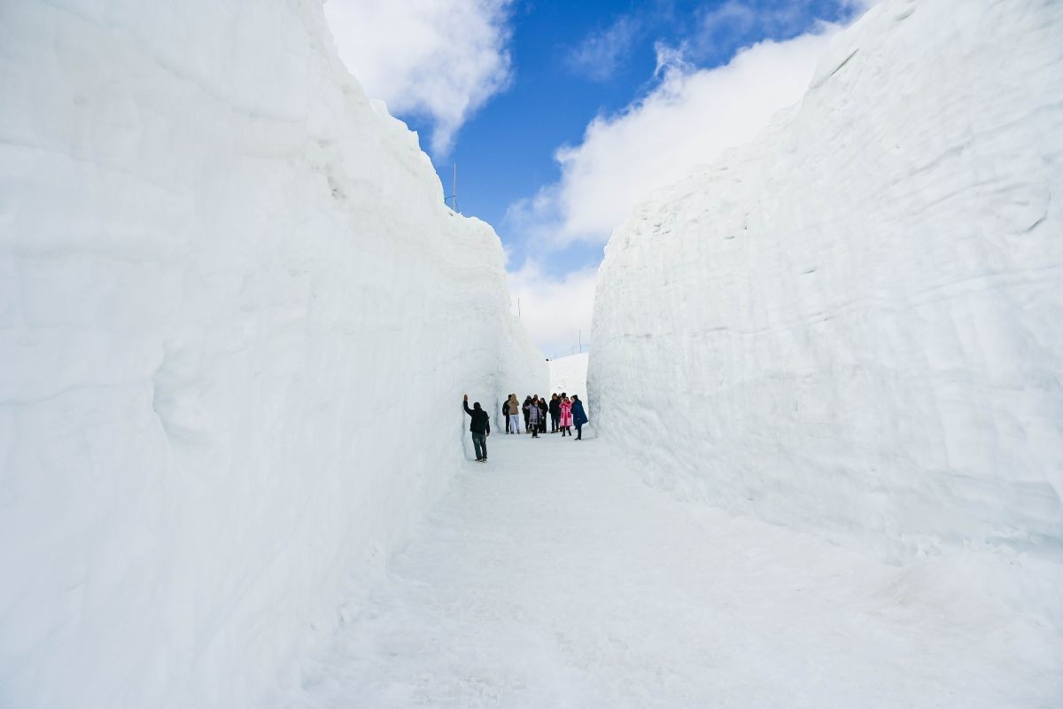 立山雪牆