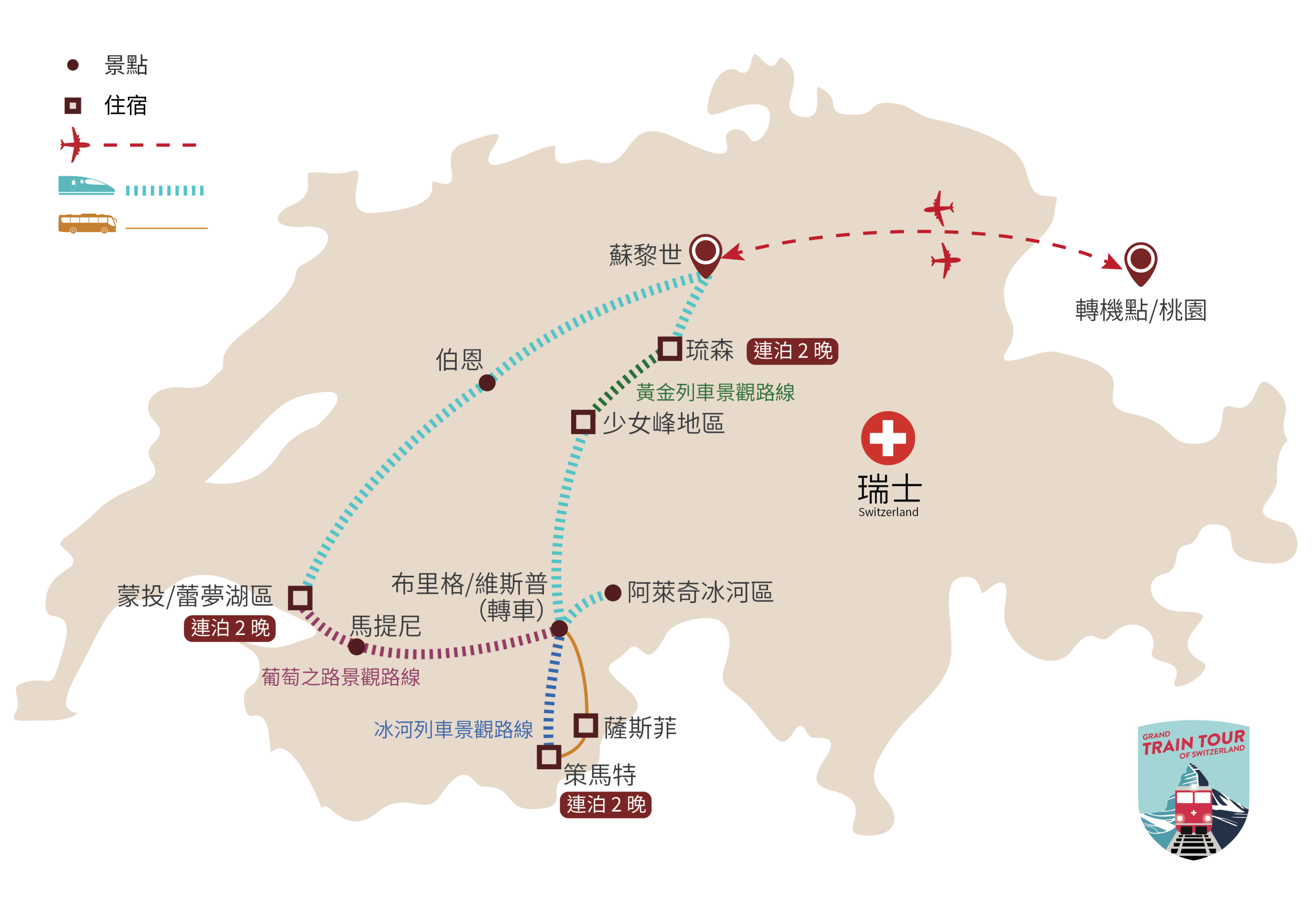 2027年過年瑞士火車11日公版